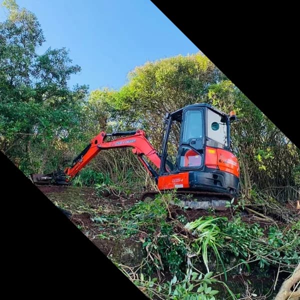 0508 4 Digger excavator on a job site