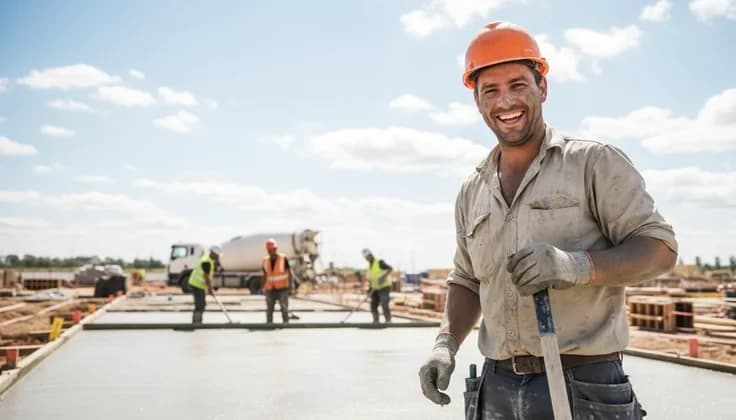 Tradesperson on a construction site